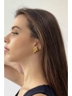 RISE GOLD EARRINGS - 18KT PLATING
