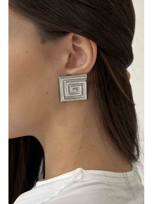 THEROS SILVER EARRINGS 