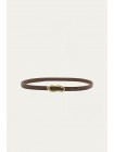 ECO-LEATHER BELT BROWN