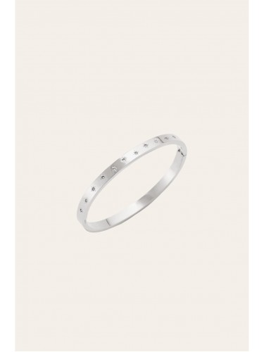 AURA SILVER BANGLE