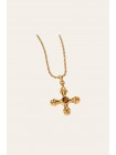 HARTLEY CROSS NECKLACE BROWN