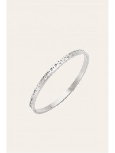 ISABELLA  SILVER BANGLE