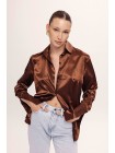 MOCHA SILK SHIRT