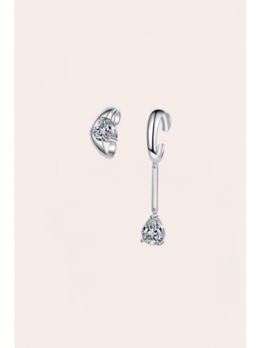 MIRANDA SILVER EAR CUFFS