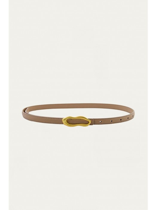 ECO-LEATHER BELT BEIGE