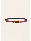 BURGUNDY GENUINE LEATHER BELT