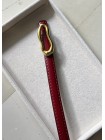 BURGUNDY GENUINE LEATHER BELT