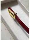 BURGUNDY GENUINE LEATHER BELT