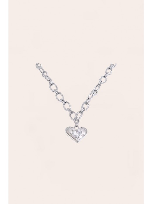 DOMINIQUE SILVER NECKLACE